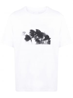 Kokvilnas t-krekls ar apdruku Oamc balts