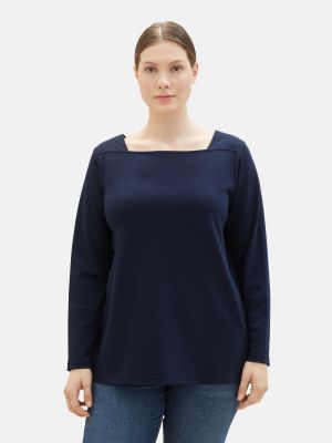Marškinėliai Tom Tailor Women + mėlyna