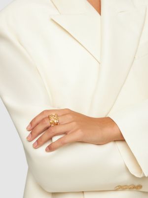 Prstan s kristali Zimmermann zlata