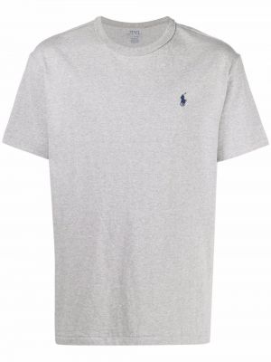 T-shirt brodé brodé Polo Ralph Lauren gris