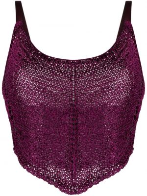 Tank top Forte Forte fioletowy