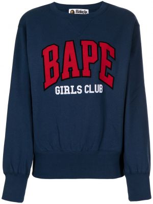 Rund hals sweatshirt A Bathing Ape® blå