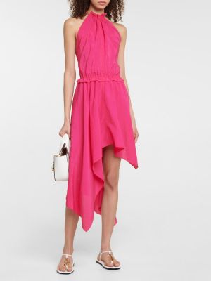 Sukienka midi asymetryczna Jw Anderson różowa