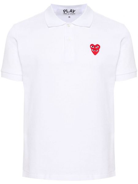 Poloshirt i bomuld Comme Des Garçons Play hvid