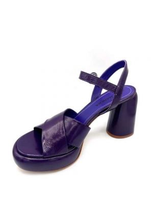 Sandalias con tacón de tacón alto Halmanera violeta