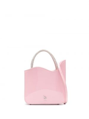 Usnjena torba Le Silla roza