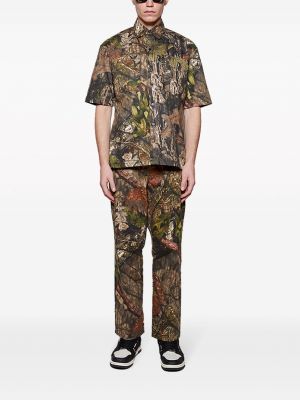 Pantalon chino à imprimé à imprimé camouflage Local Authority vert