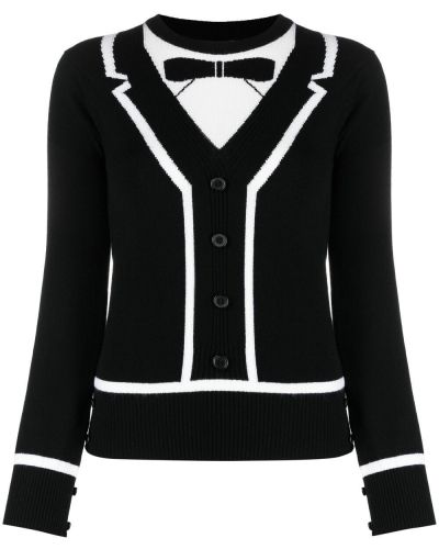 Jersey de tela jersey Thom Browne negro