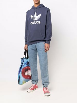 Raštuotas džemperis su gobtuvu Adidas