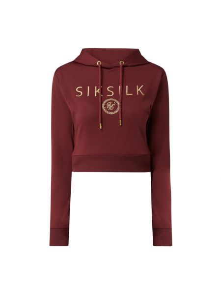 Bluza z kapturem Sik Silk - czerwony