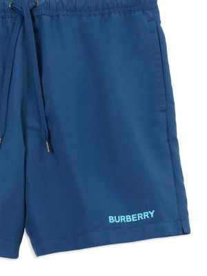 Shorts à imprimé Burberry bleu