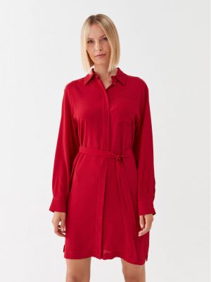 Priliehavé košeľové šaty Marella červená
