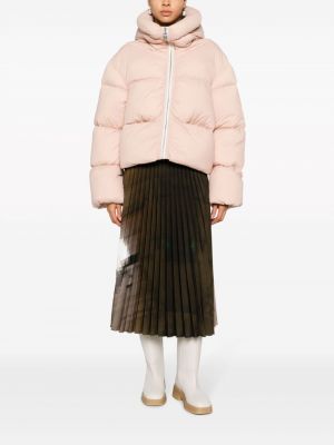 Péřová bunda s kapucí Ienki Ienki růžová