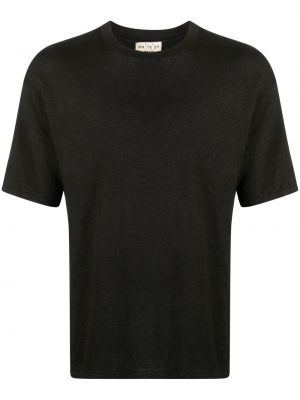 Černé lněné tričko Ma'ry'ya