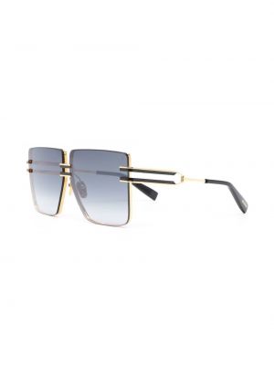 Oversize saulesbrilles ar apdruku Balmain Eyewear zelts