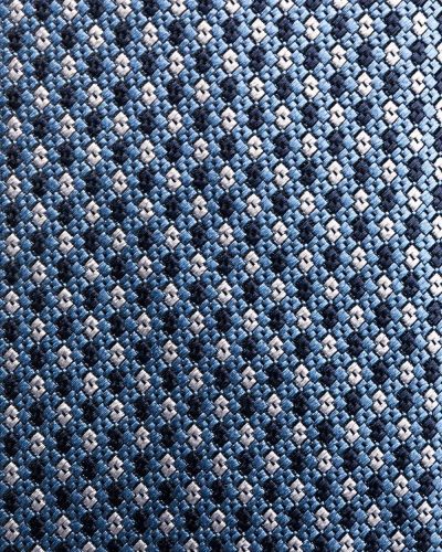 Corbata con estampado geométrico Ermenegildo Zegna azul