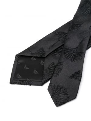 Satīna kaklasaite Emporio Armani melns