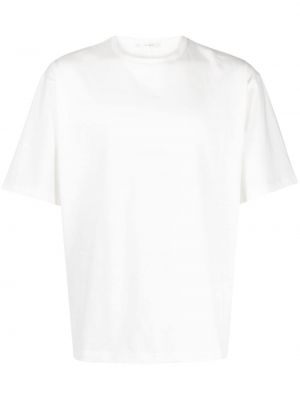 Jersey t-shirt aus baumwoll The Row weiß