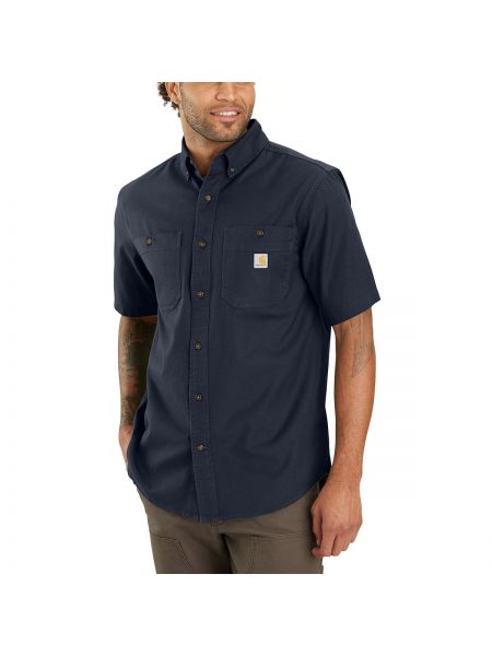 Рабочая рубашка rugged flex rigby с короткими рукавами Carhartt синий