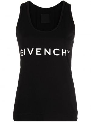 Tank top s potlačou Givenchy čierna