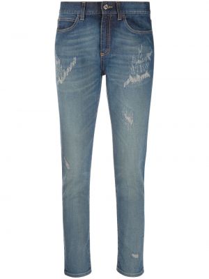 Distressed jeans Gucci blau