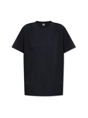 T-shirt di cotone in jersey Toteme nero