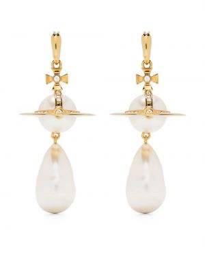 Cercei cu perle Vivienne Westwood auriu