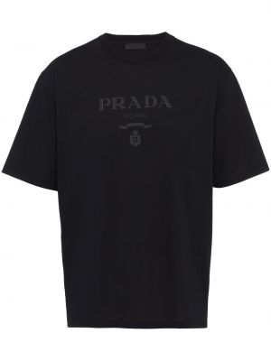 Czarna koszulka Prada