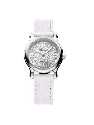 Zegarek srebrny Chopard, biały