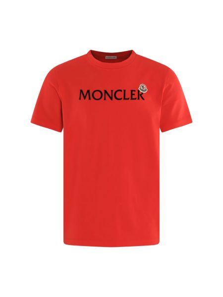Czerwona koszulka Moncler