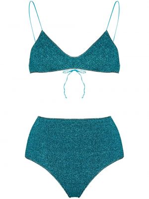 Bikini de cintura alta Oséree azul