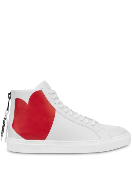 Sneakers με σχέδιο με μοτίβο καρδιά Moschino