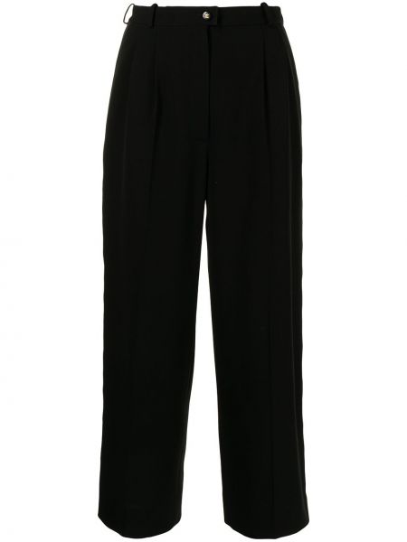 Pantalones Chanel Pre-owned negro