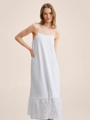 Макси рокля Mango бяло