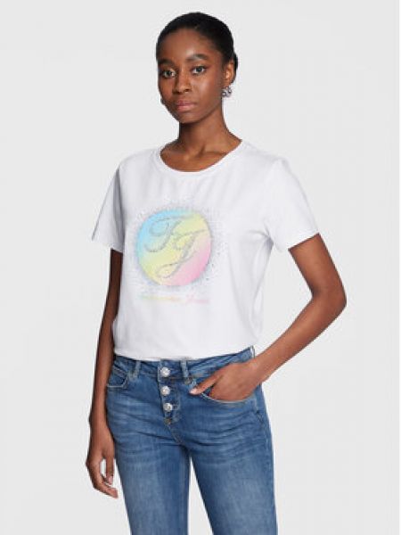 Tricou polo din bumbac Fracomina - alb
