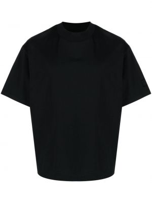 Kokvilnas t-krekls ar apaļu kakla izgriezumu Neil Barrett melns
