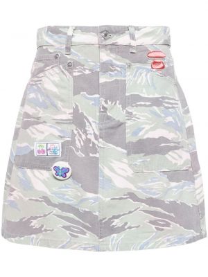 Βαμβακερή φούστα mini με σχέδιο παραλλαγής Aape By *a Bathing Ape®