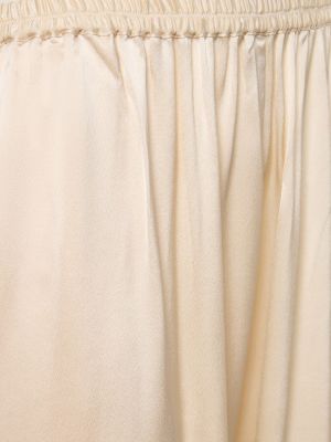 Σατέν παντελόνι από βισκόζη σε φαρδιά γραμμή Matteau μαύρο