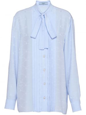 Жакардова блуза от креп Prada