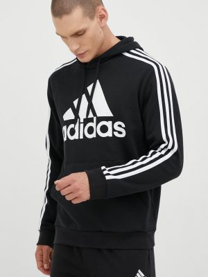 Суитчър с принт Adidas черно