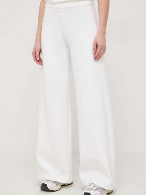 Pantaloni cu talie înaltă Max Mara Leisure alb