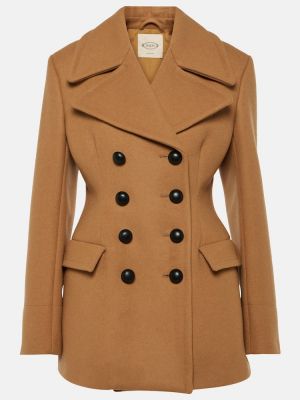 Cappotto corto di lana Tod's marrone