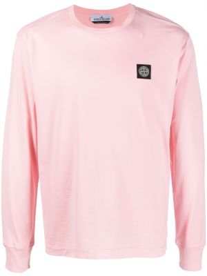 Långärmad t-shirt Stone Island rosa