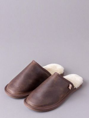 Кожаные слипоны без шнуровки Lakeland Leather коричневые