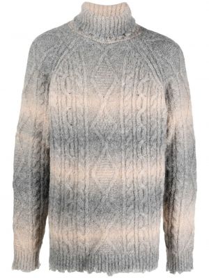 Плетен пуловер Alanui сиво
