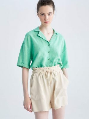 Piżama z krótkim rękawem Defacto zielona
