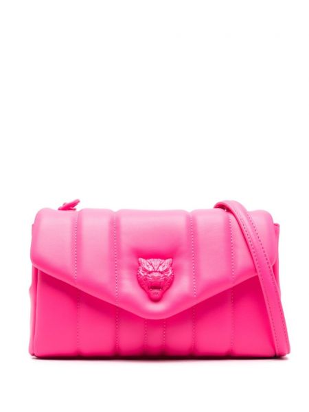 Спортна чанта с тигров принт Plein Sport розово