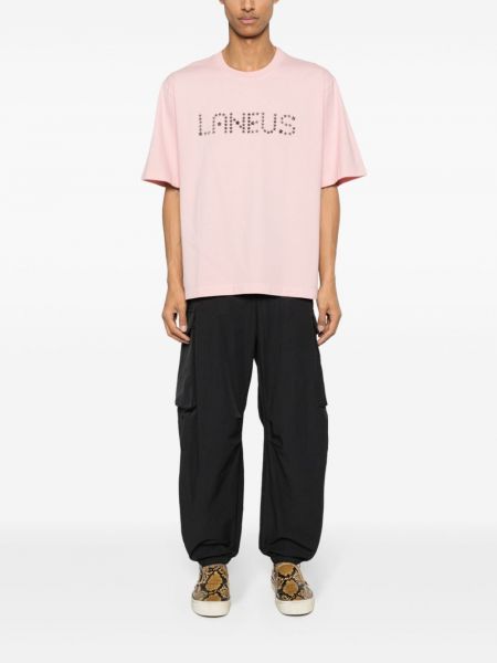 Stern t-shirt mit spikes Laneus pink