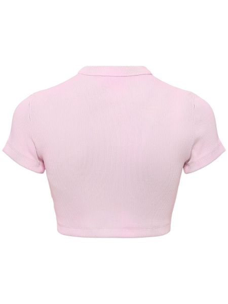 Camiseta de algodón Alexander Wang rosa