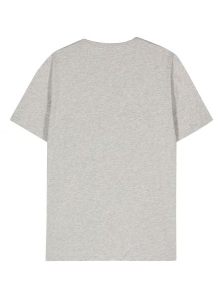 Kokvilnas t-krekls ar izšuvumiem Woolrich pelēks